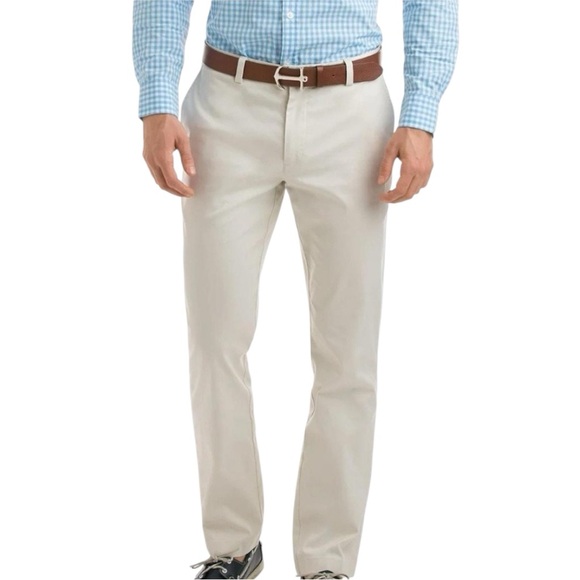 Vineyard Vines Men's Classic Beige Pants - Picture 1 of 4